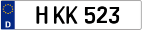 Truck License Plate